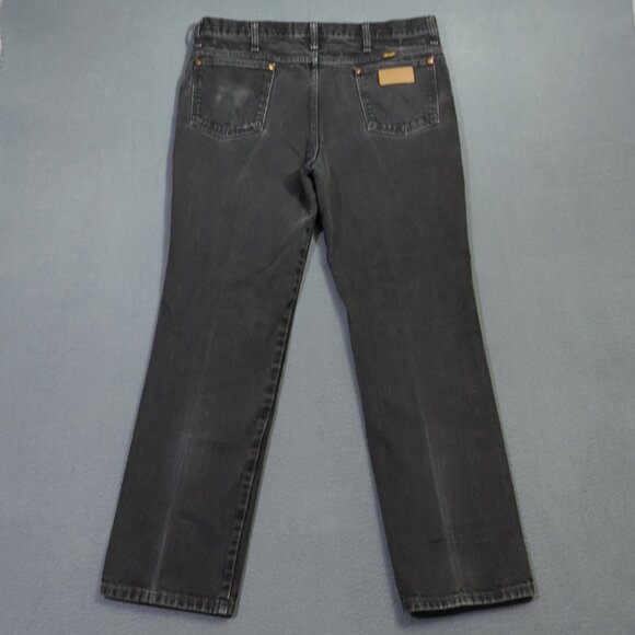 Wrangler Jeans Men's 36x32 Black 936WBK Cowboy Cut Slim Fit Western Denim - Picture 3 of 10